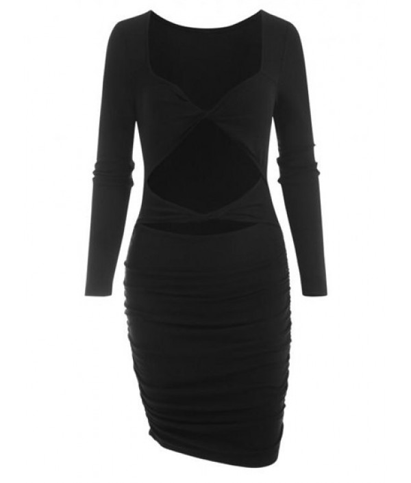 Ruched Cut Out Twisted Front S...