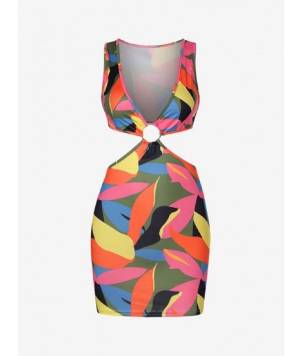 Colorblock O Ring Cutout Bodyc...