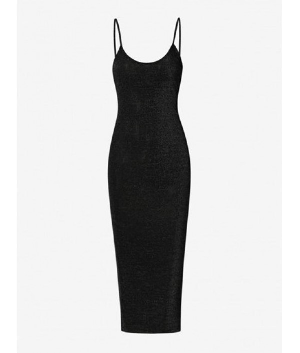 Sparkly Metallic Thread Midi Bodycon Dre...