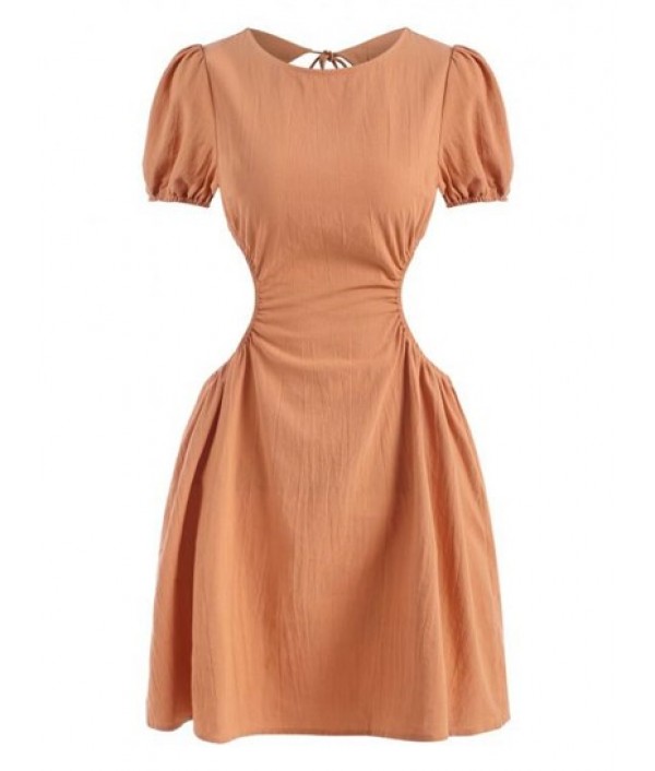 Jersey Belted Surplice Tulip Dress